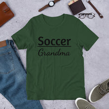 Load image into Gallery viewer, Bright Soccer Grandma T-Shirt
